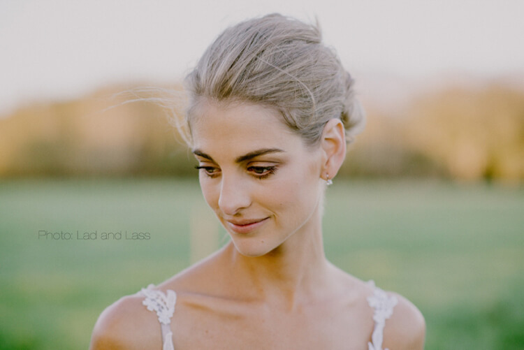 Wedding makeup for a bride in Stellenbosch